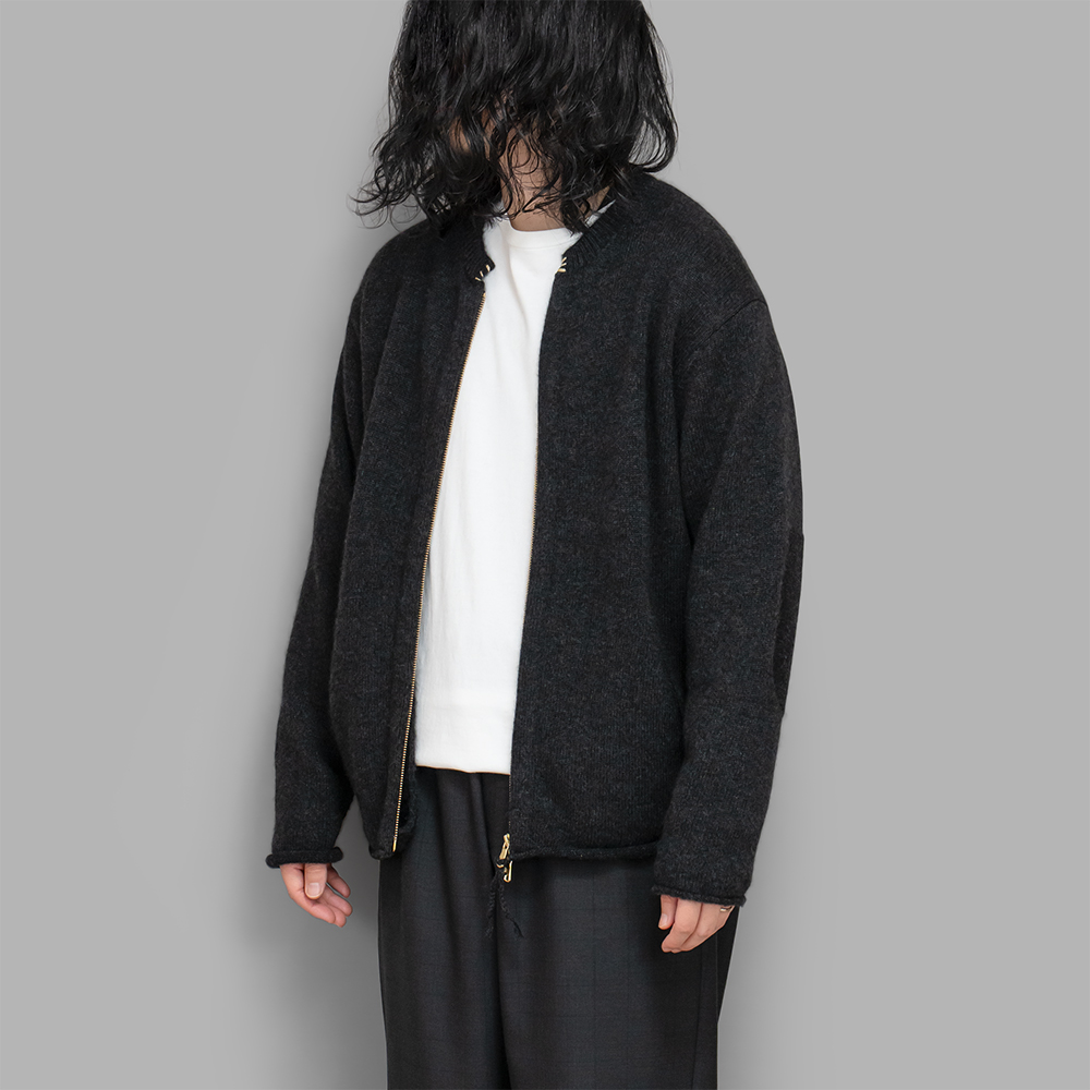 MAATEE&SONS / ひょっとこ起毛 JIp Jacket (Charcoal)