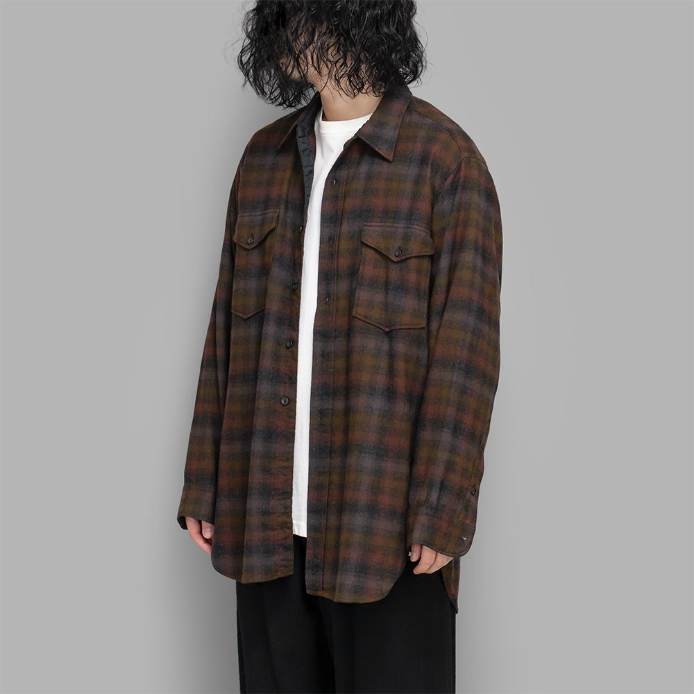 USED / Pendleton Wool Check Shirt (Brown Check)