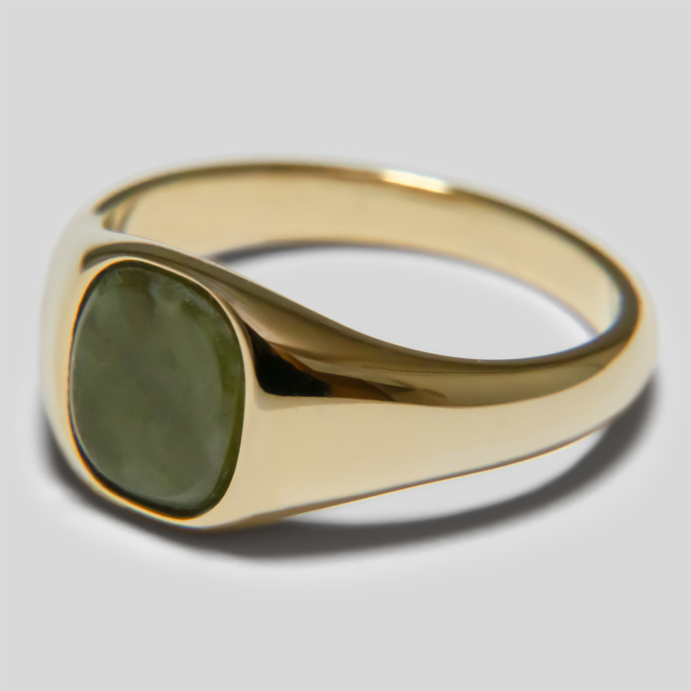 【受注】Sara Finchley / Signet Ring (Nephrite)