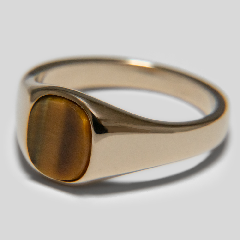 【受注】Sara Finchley / Signet Ring (Tiger Eye)