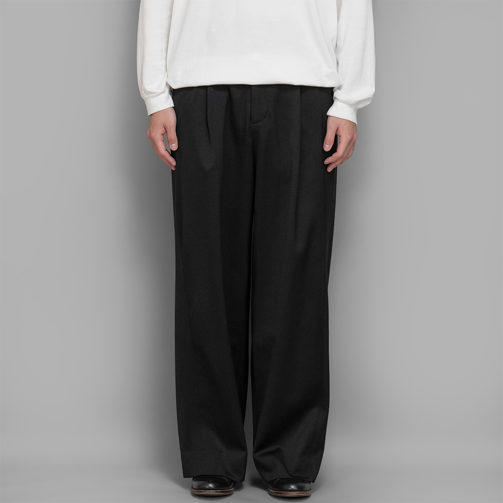 ssstein / W/Si Satin Twist Seam Wide Easy Trousers