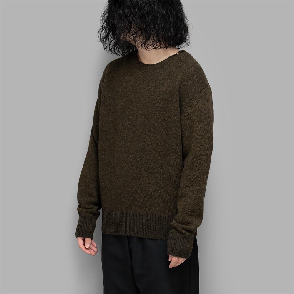 MAATEE&SONS / くるみ起毛Sweater (Mix Khaki)