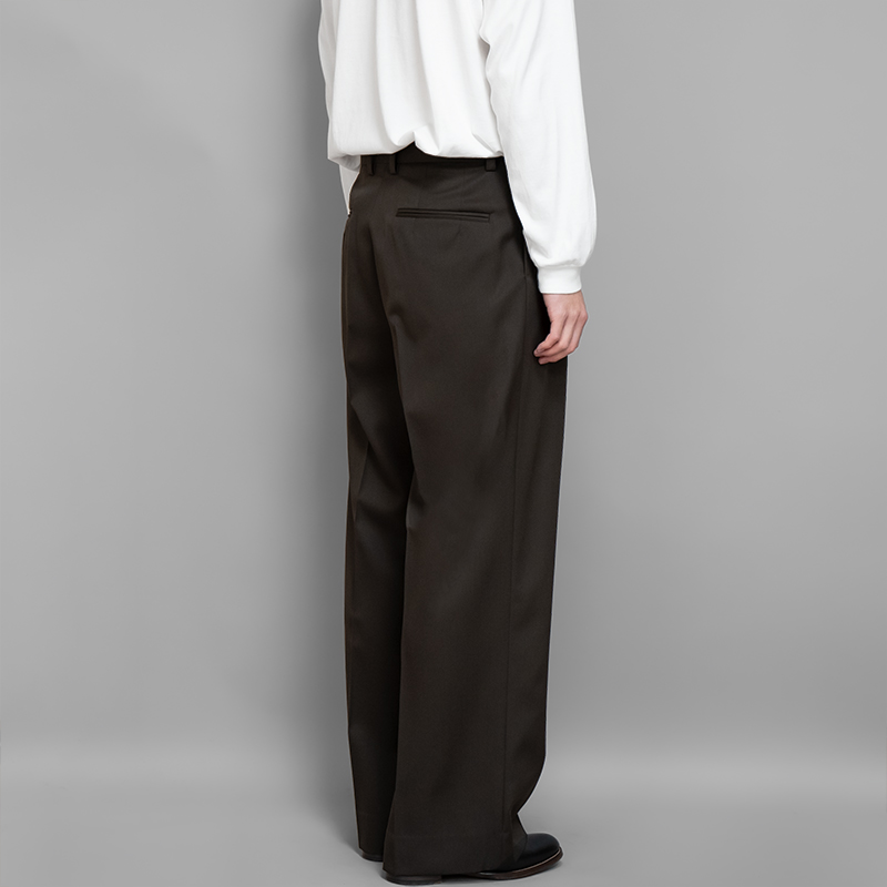 stein / Long Wide Trousers (Military Khaki) | twelve