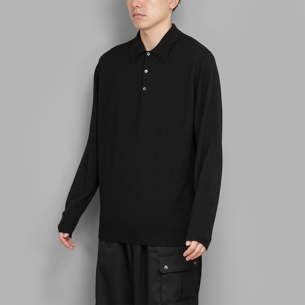 USED / JOHN SMEDLEY Wool Cashmere Knit Polo