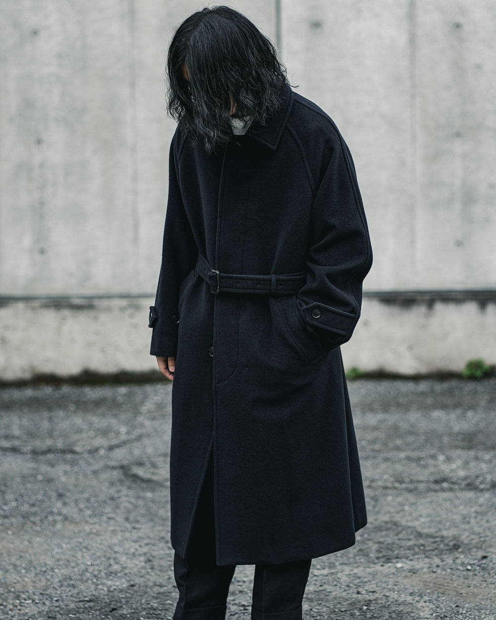 AURALEE / Cashmere Wool Mosser Soutien Collar Coat | twelve