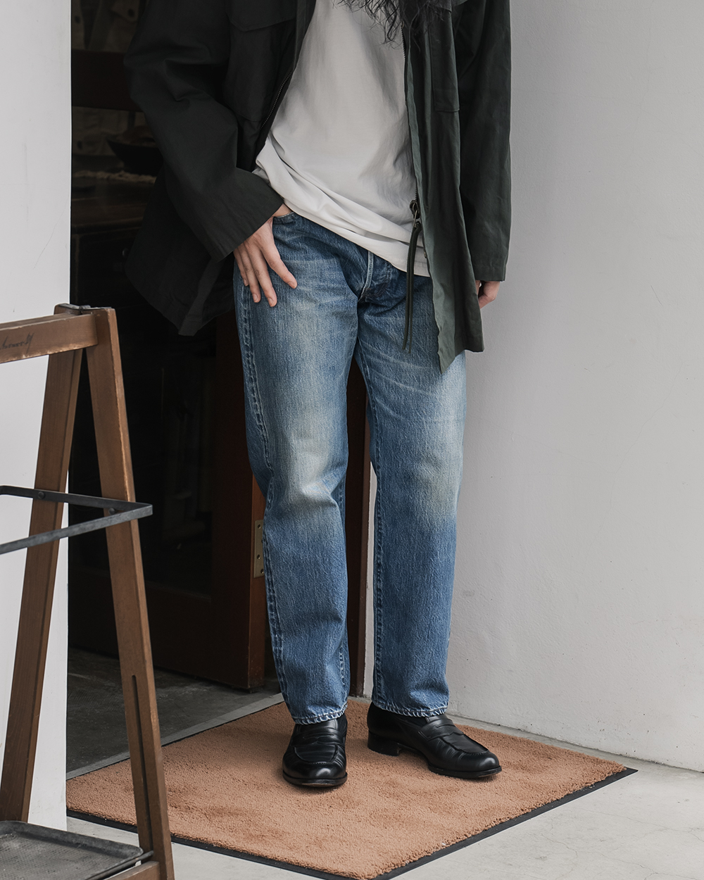 A.PRESSE / Washed Denim Pants E (Bleach) | twelve