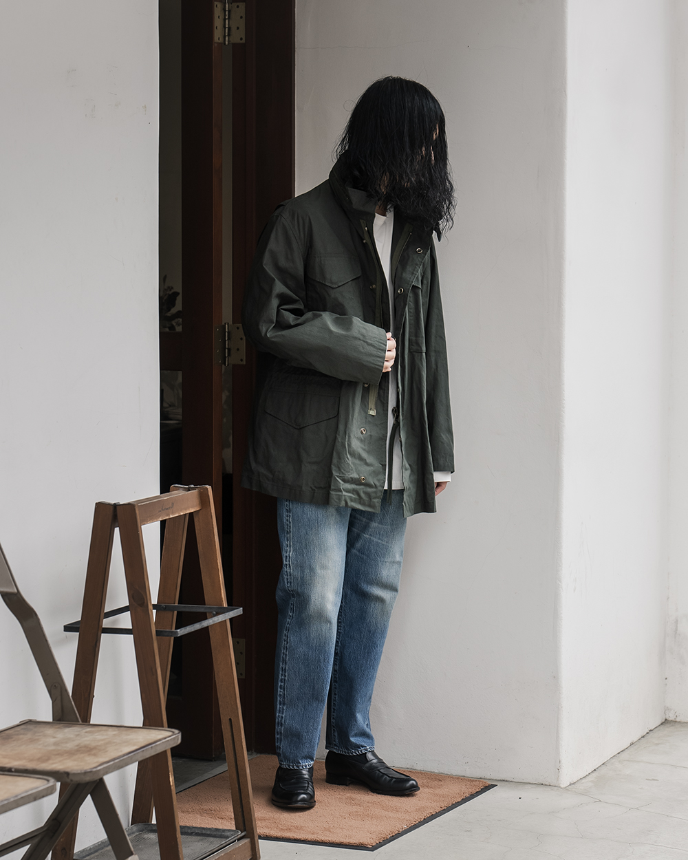 A.PRESSE / Washed Denim Pants E (Bleach) | twelve