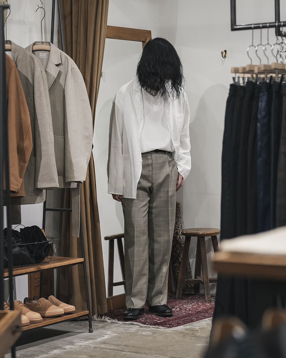 MAATEE&SONS / Set Up Trousers Straight Leg (杢Pane) | twelve