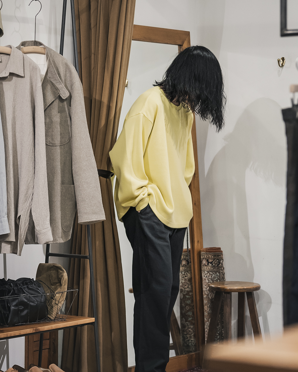 POLYPLOID / Oversize Longsleeve #C (Lemon) | twelve