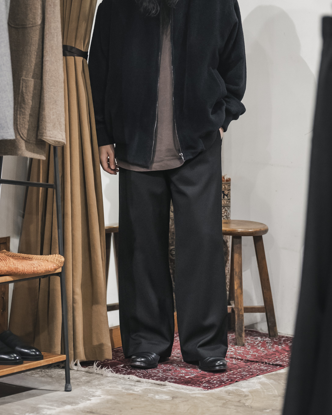 非売品 uniform un/unbient スラックス wool trousers easy スラックス 