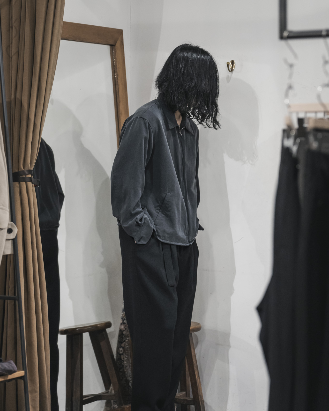 A.PRESSE / Silk Twill Vietnam Jacket | twelve