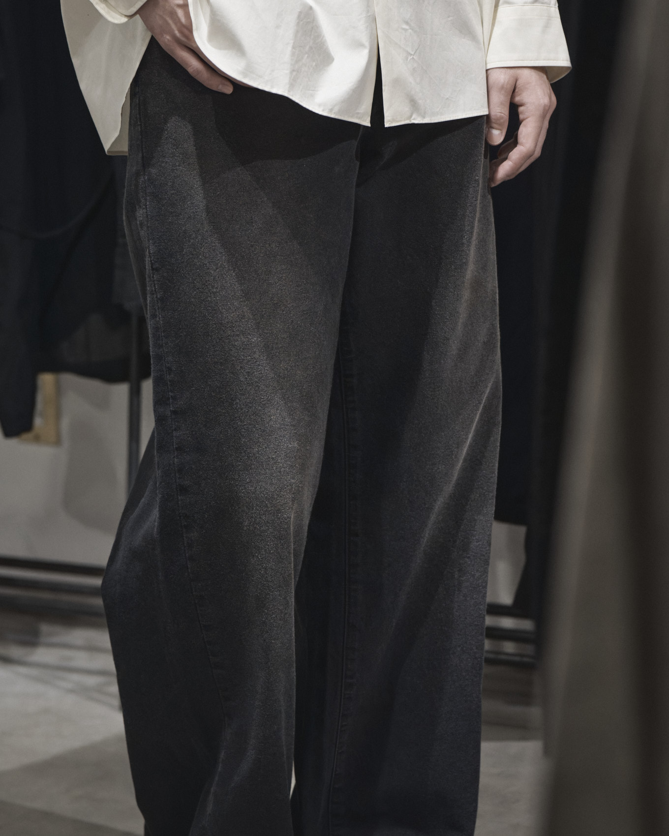 ssstein / Sulfur Dyed Oxford Vintage Wide Pants | twelve