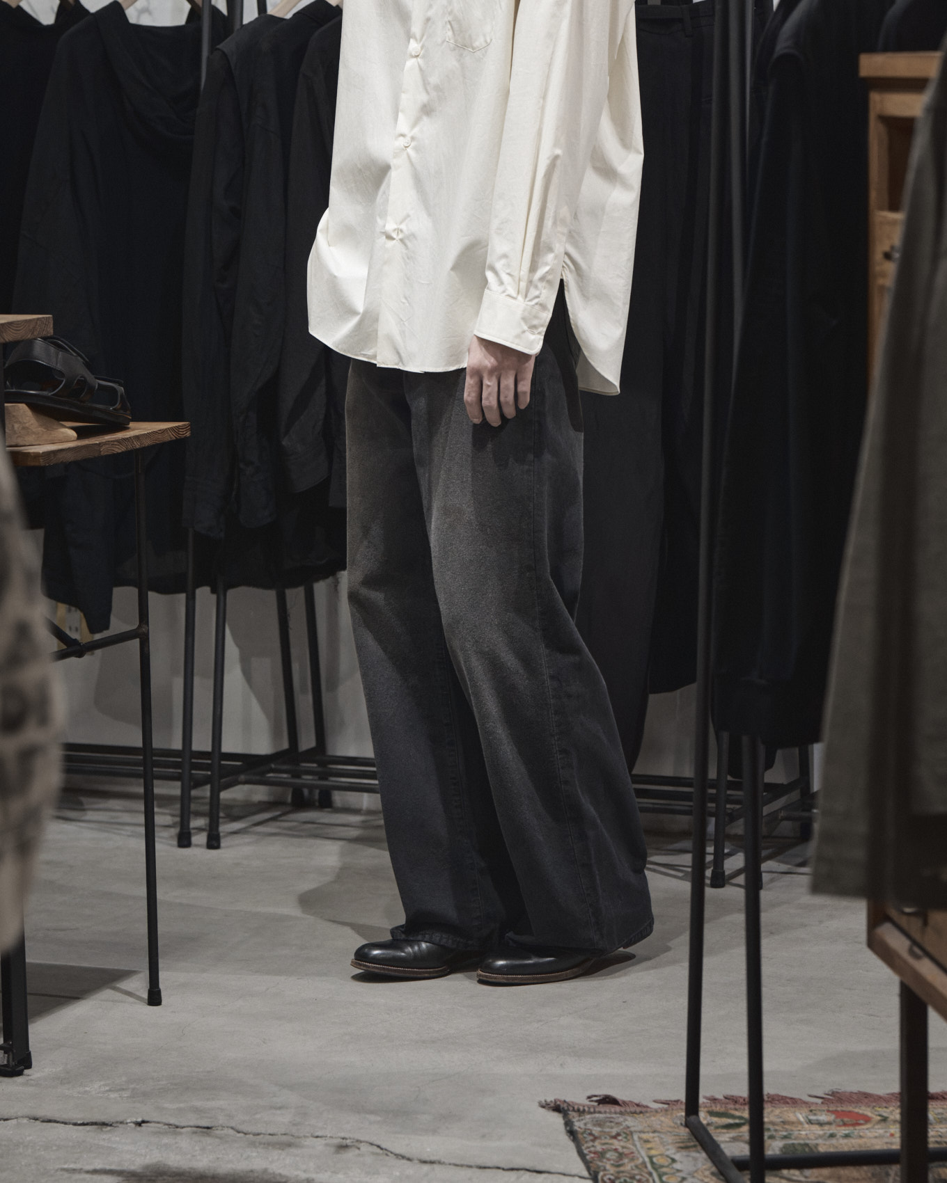 ssstein / Sulfur Dyed Oxford Vintage Wide Pants | twelve
