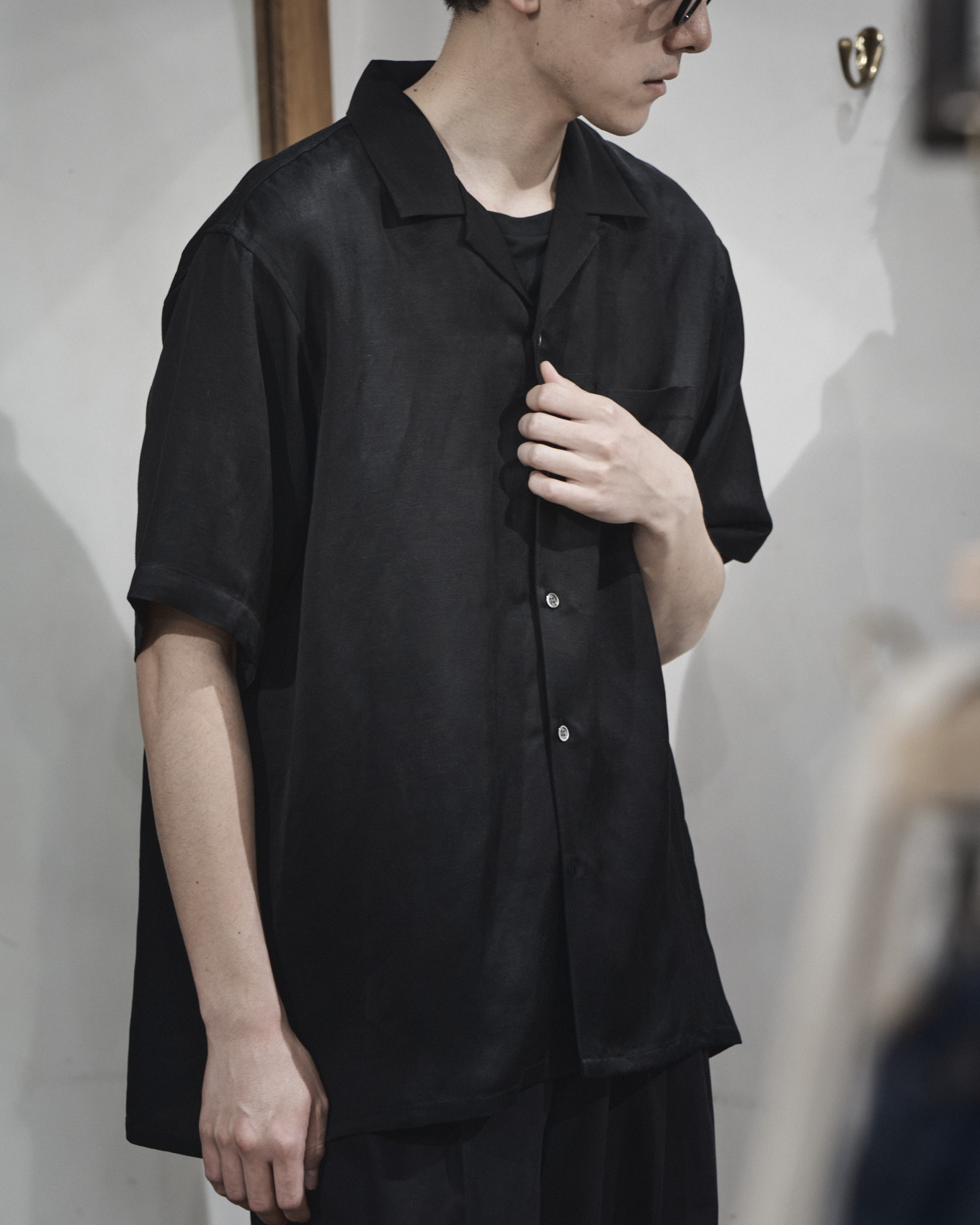 ssstein / Vis/Li Bright Twill Open Collar SS Shirt | twelve