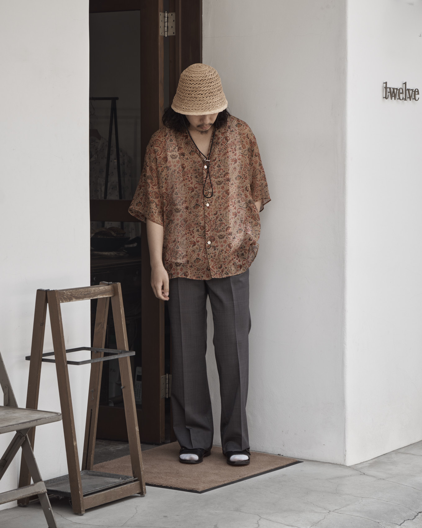 MAATEE&SONS / 永遠スラックス フレア (Gray Pin) | twelve