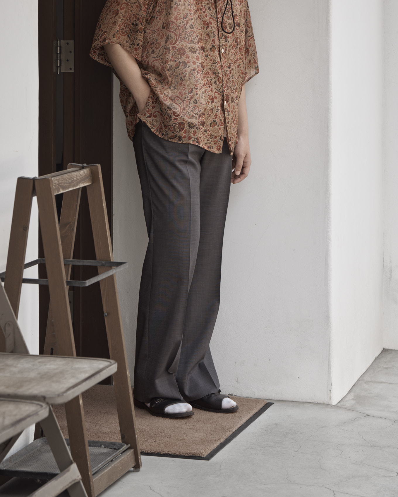 MAATEE&SONS / 永遠スラックス フレア (Gray Pin) | twelve