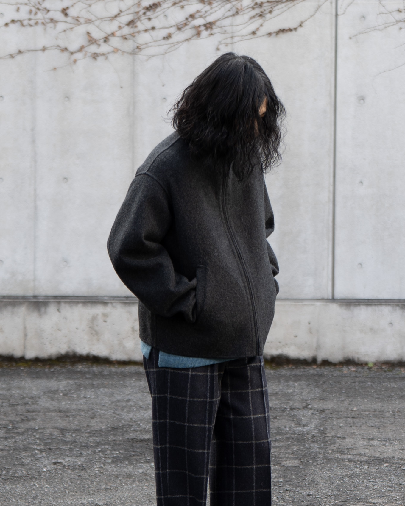 A.PRESSE / Cashmere Melton Short Zip Blouson | twelve